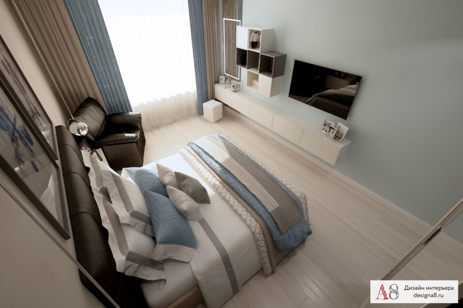 Евродвушка 50 м планировка