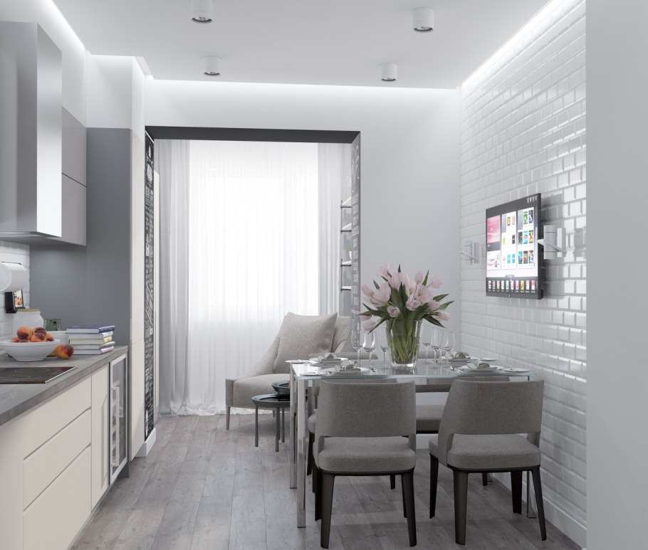 Интерьер квартиры распашонки 60 кв.м