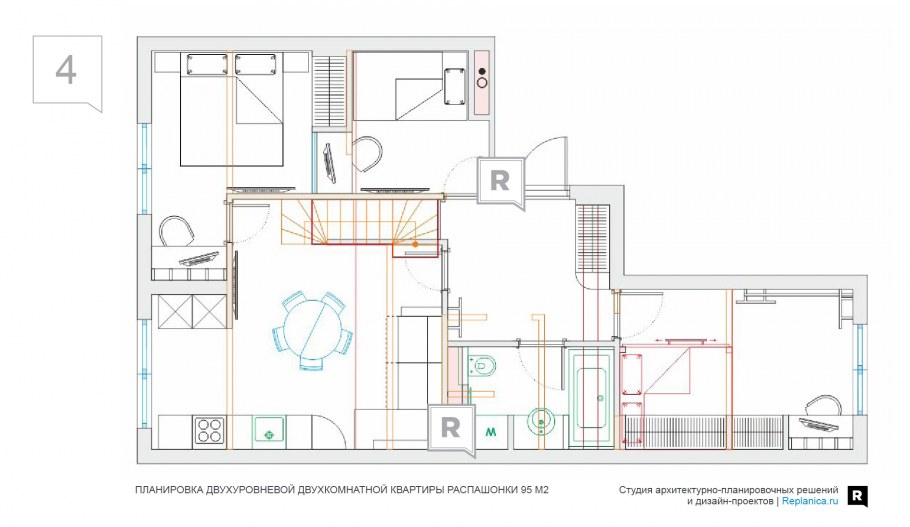 Интерьер двухкомнатной квартиры
