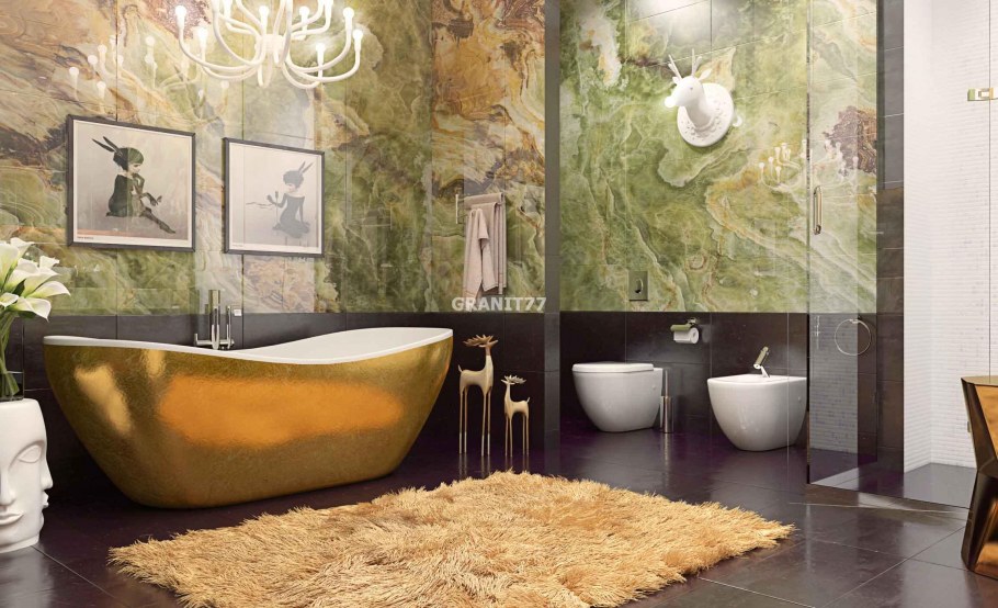 Оникс камень ванна