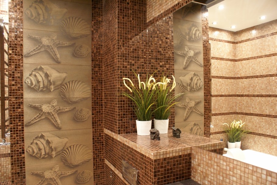 Плитка с ракушками