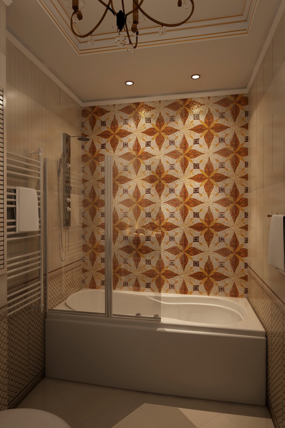 Панно над ванной