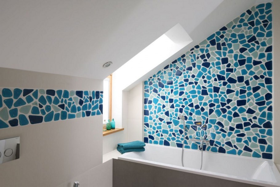 Необычная мозаика для ванной