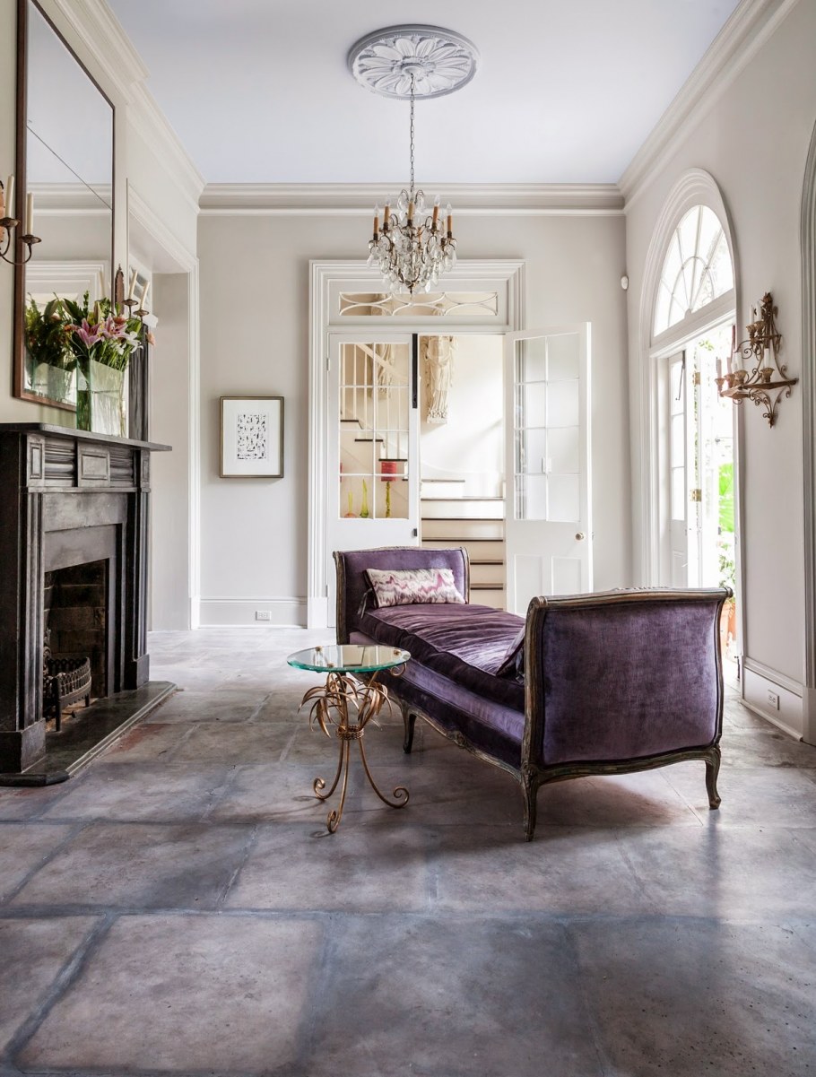 Фиолетовые интерьеры парижских квартир