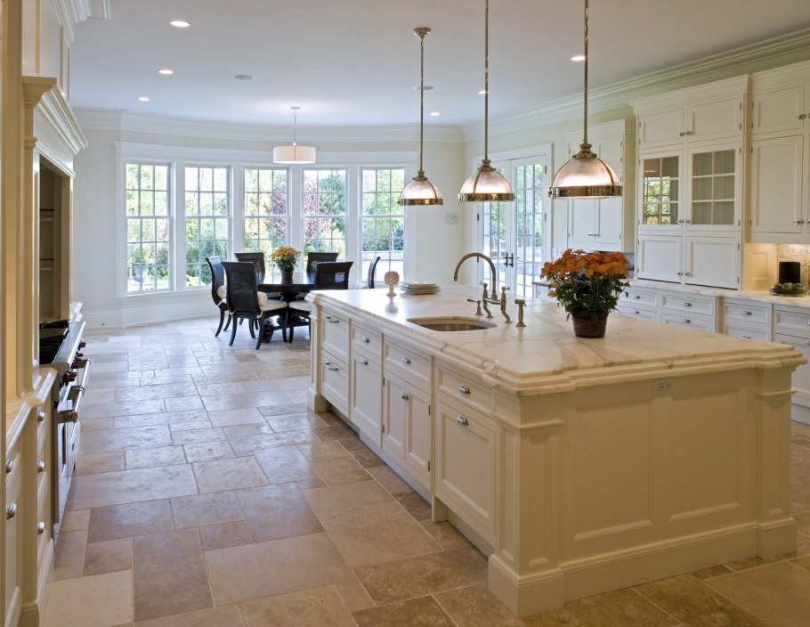 Кухонный остров из плитки