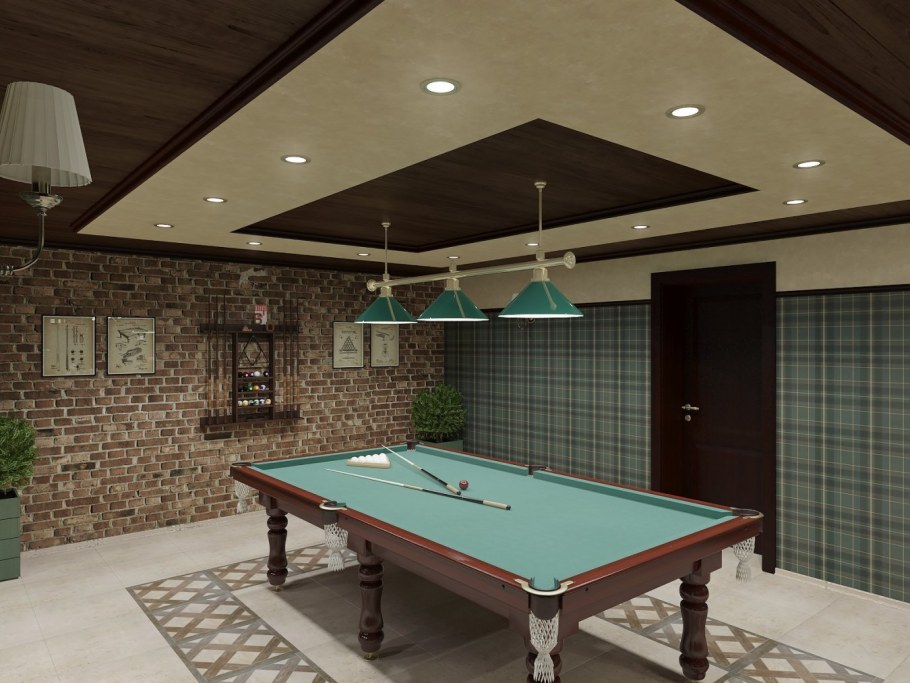Отделка бильярдной