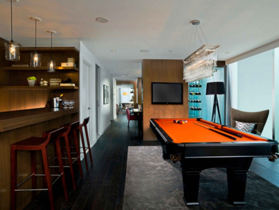 Барная стойка для бильярдной комнаты