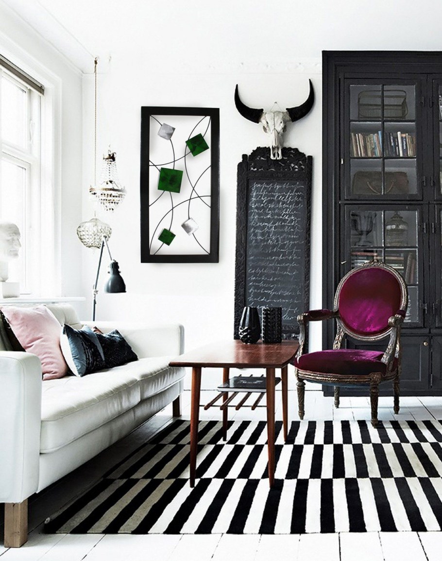 Бело черный интерьер