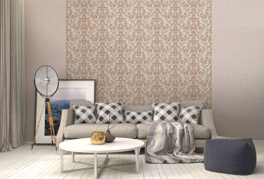 Обои индустрия Вернисаж в интерьере