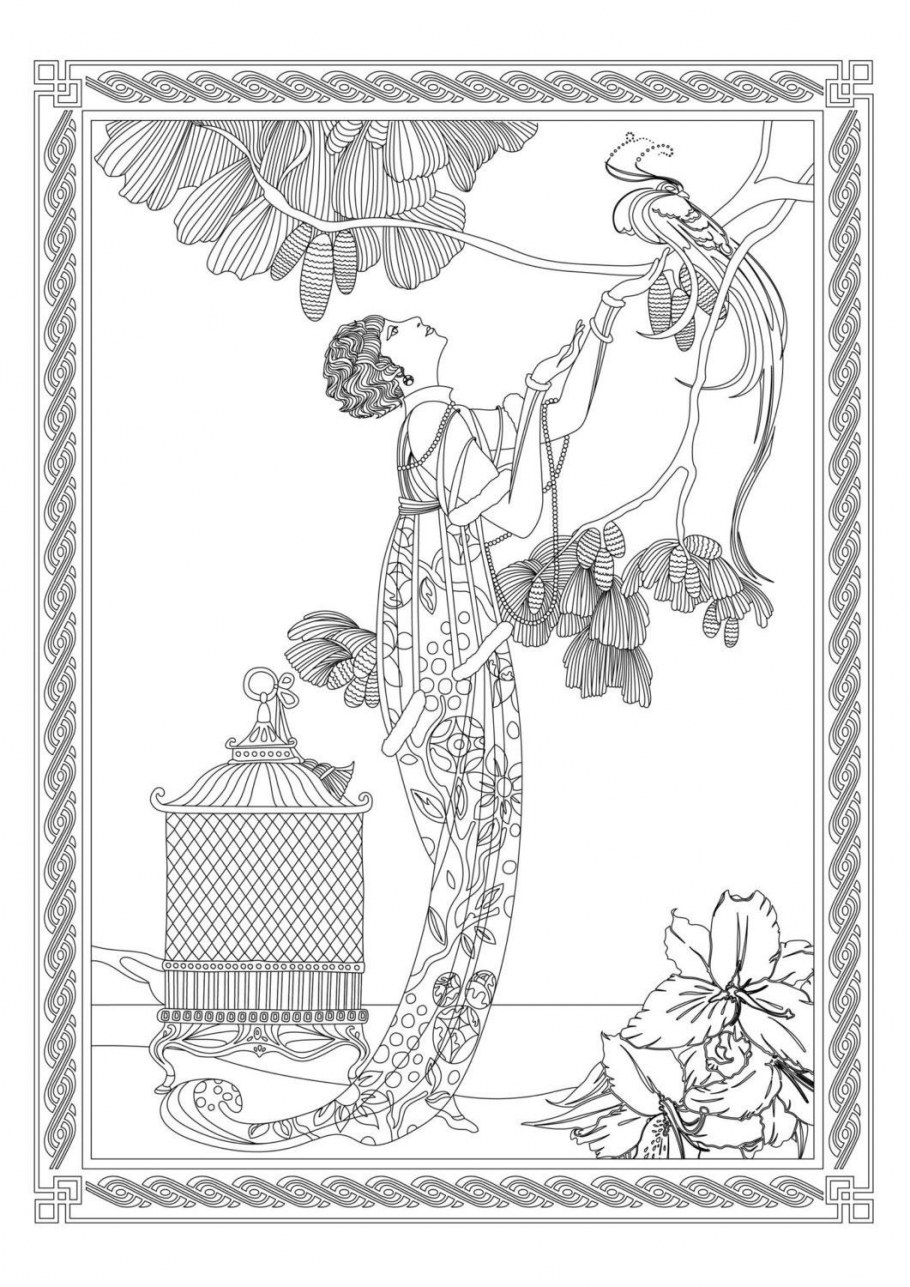 Раскраски арт деко