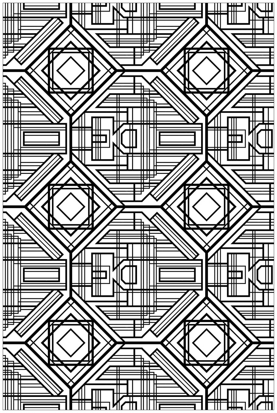 Ар деко геометрические узоры плитка