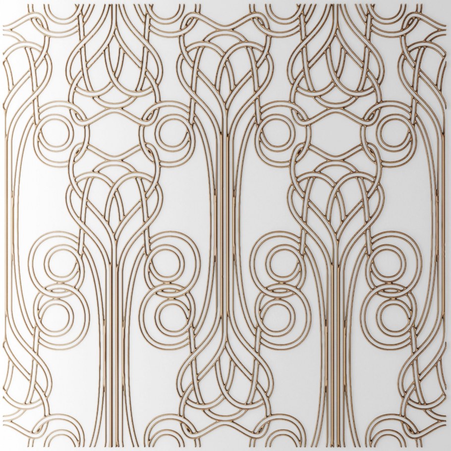 Панели арт деко 3д модель