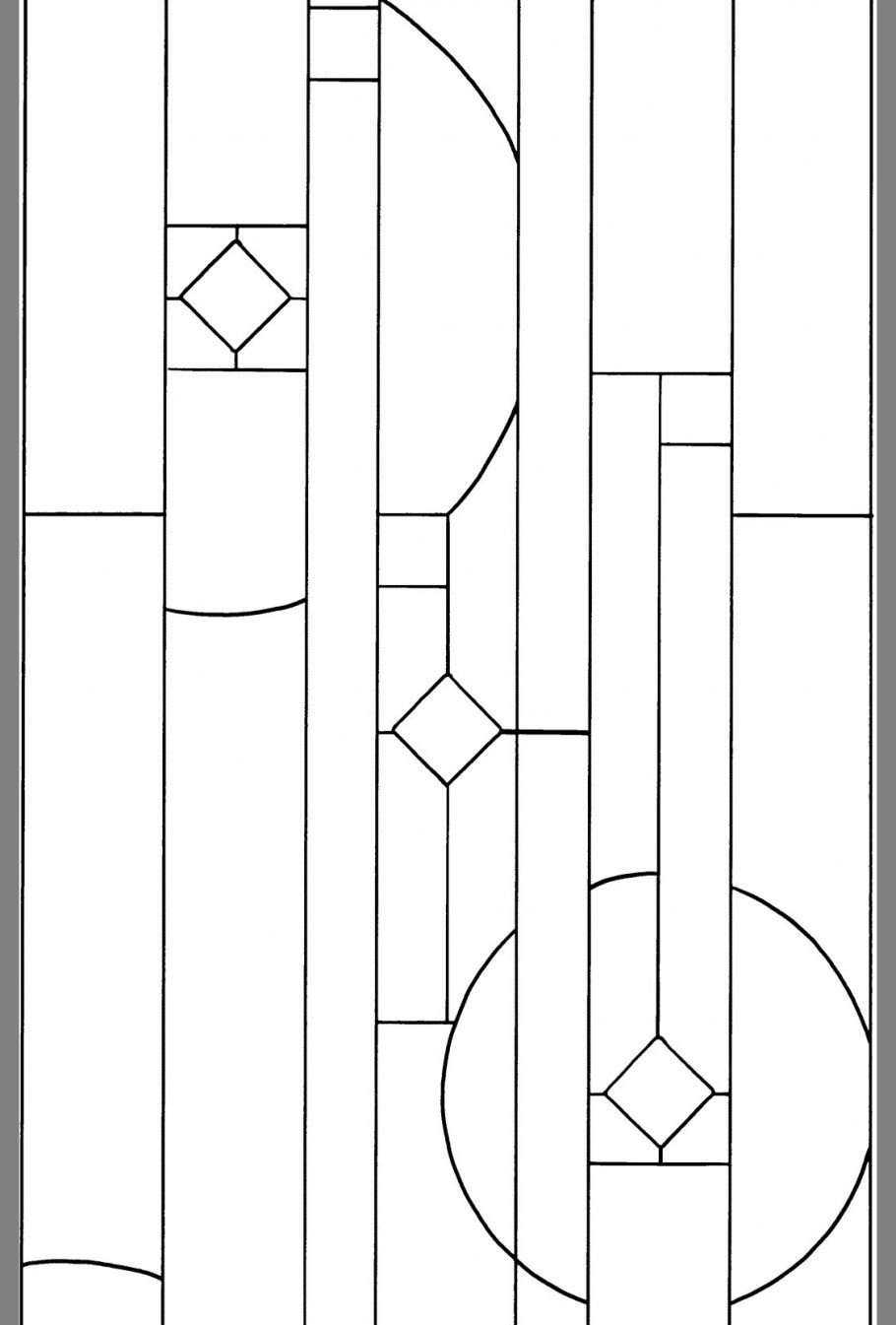 Витраж геометрический рисунок