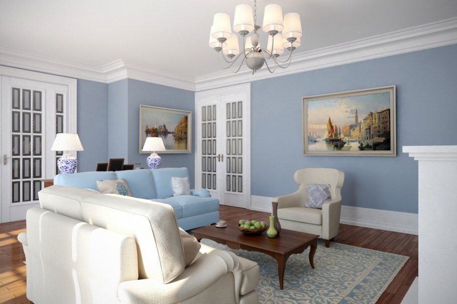 Картина в минималистичном интерьере