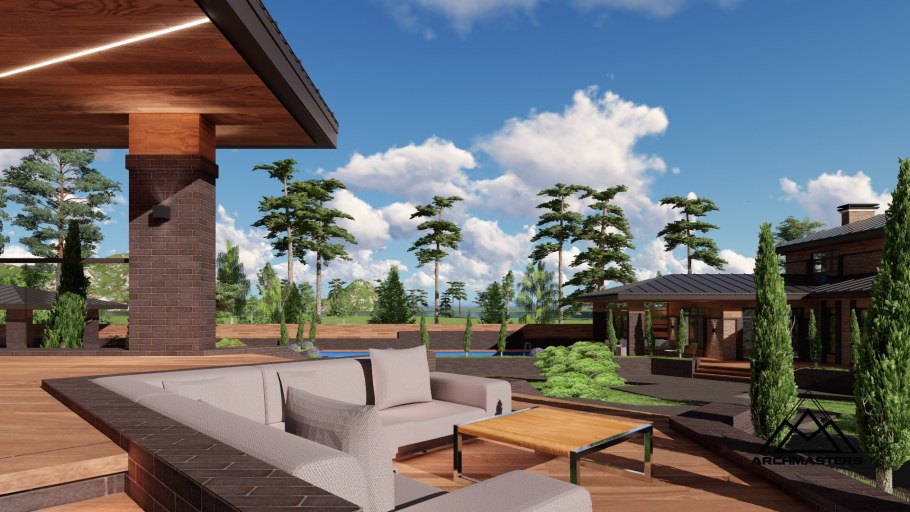 Дом в стиле Райта archmasters