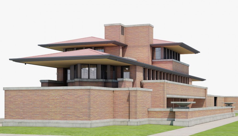 Гараж в стиле Райта