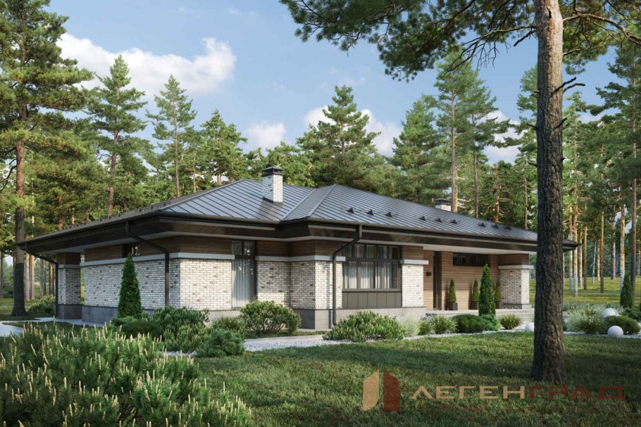 Застекленная терраса в стиле Райта