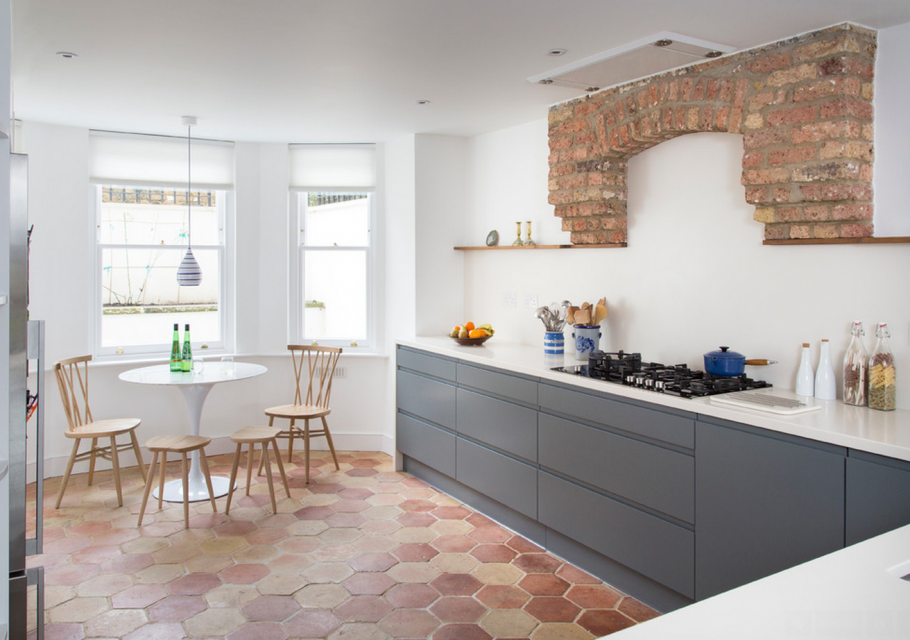 Клинкерная плитка на кухне