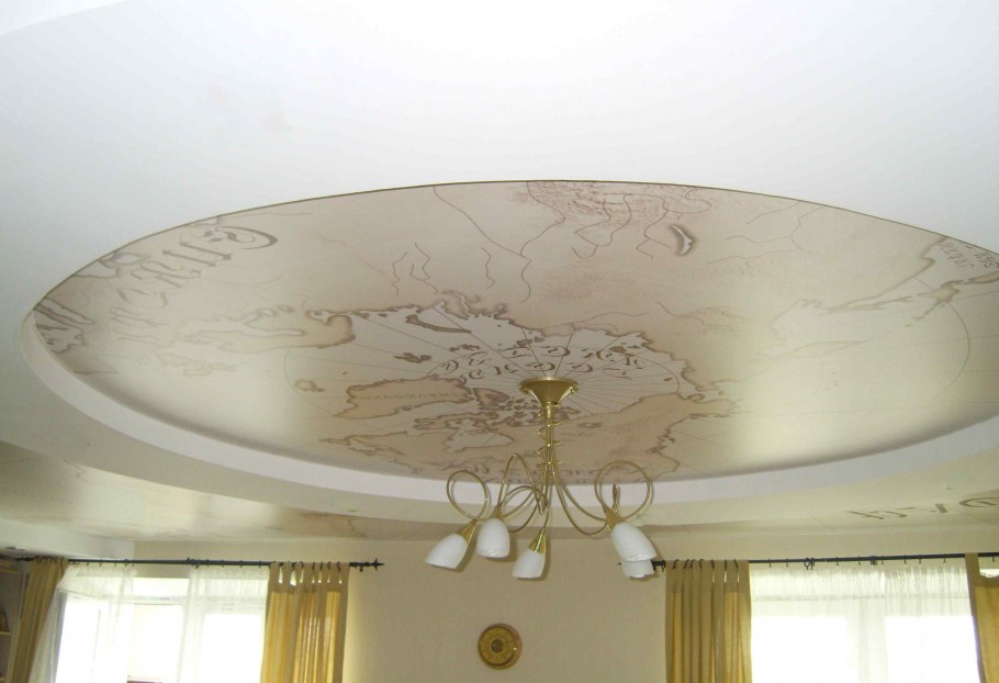 Многоуровневые натяжные потолки