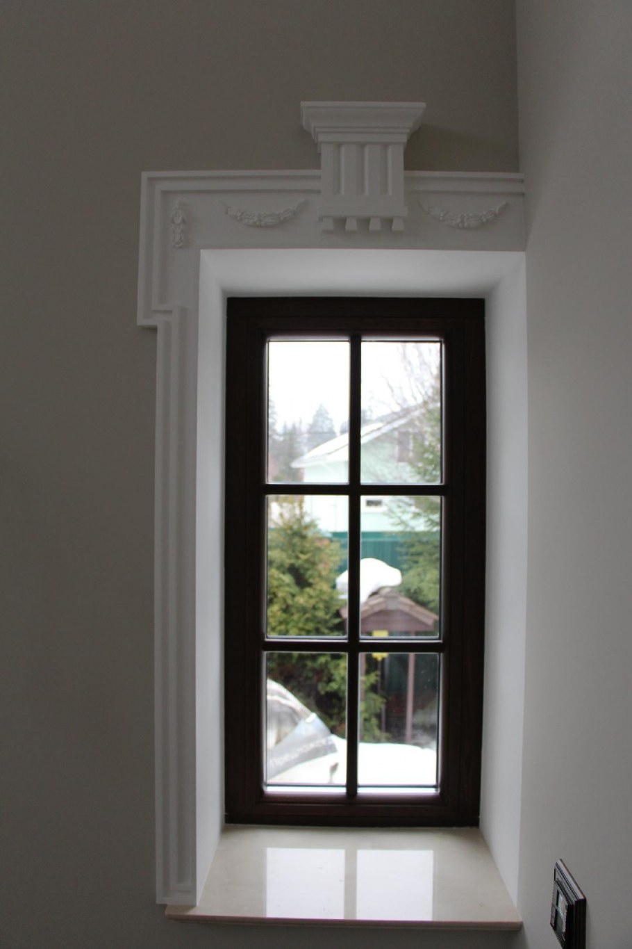 Отделка окон снаружи