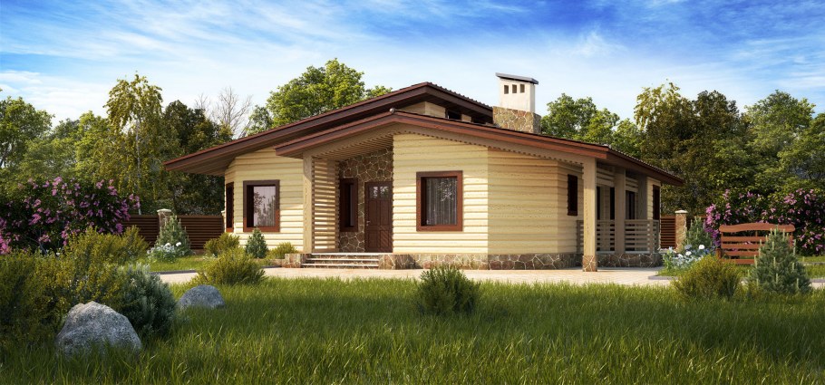 Дом 3d визуализация