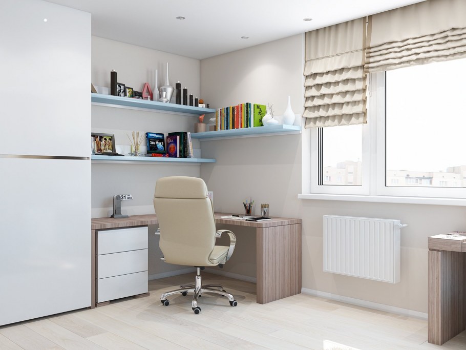 Рабочая зона в детской комнате