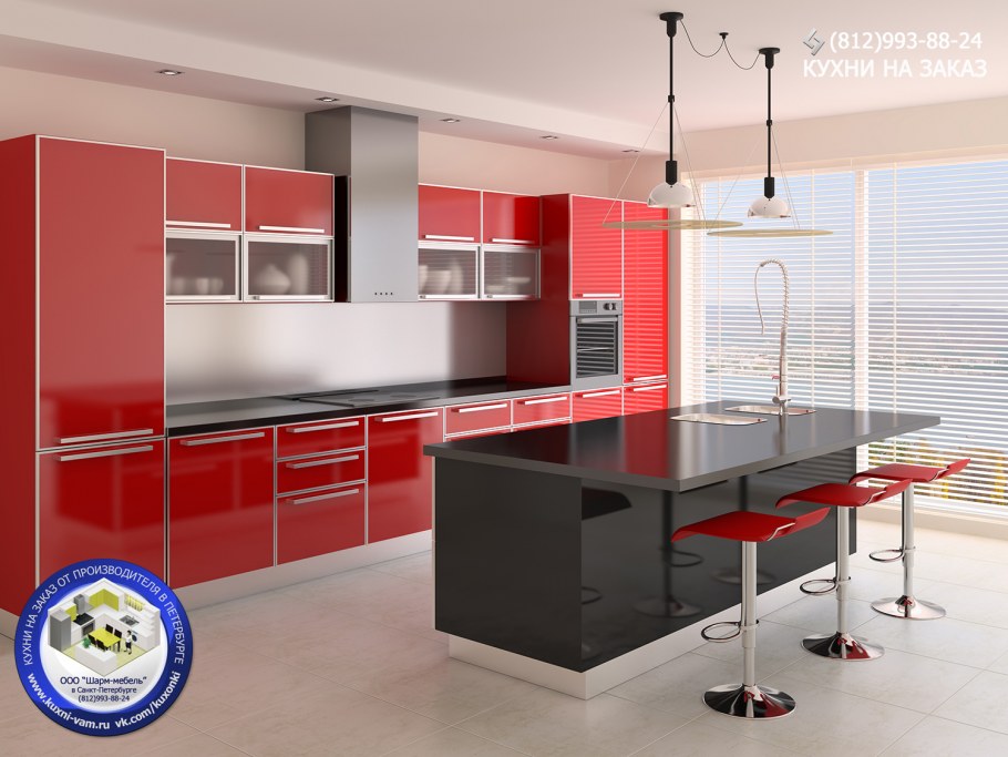 Красивый кухонный гарнитур