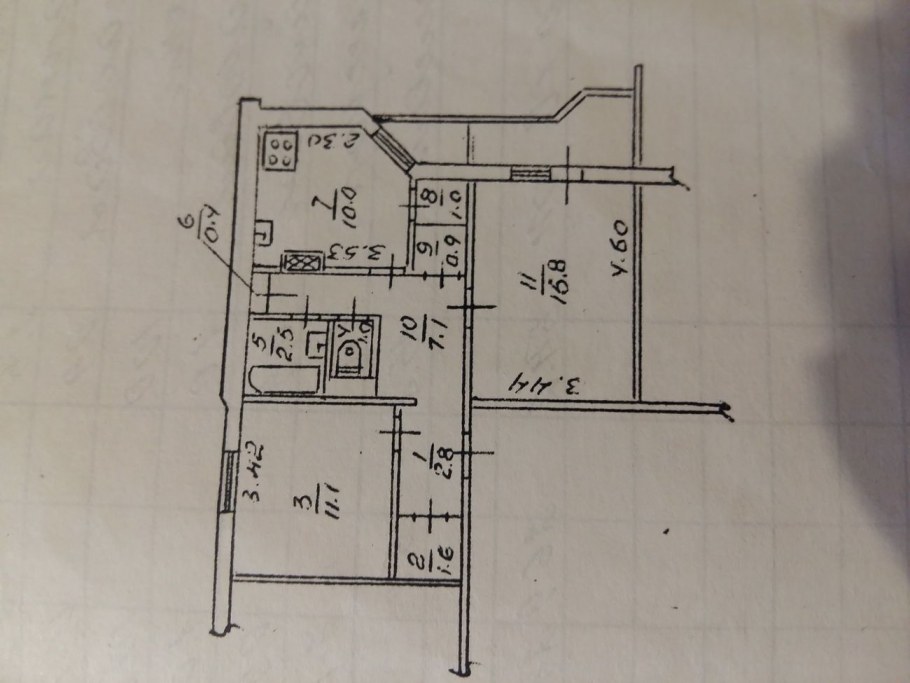 Ленинградский проект квартир ванная