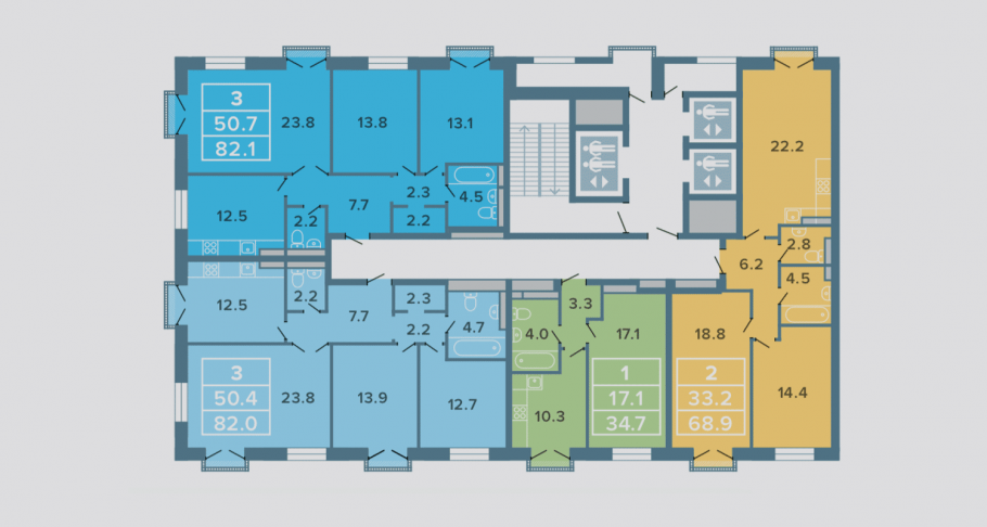 Ленинградский проект квартир ванная