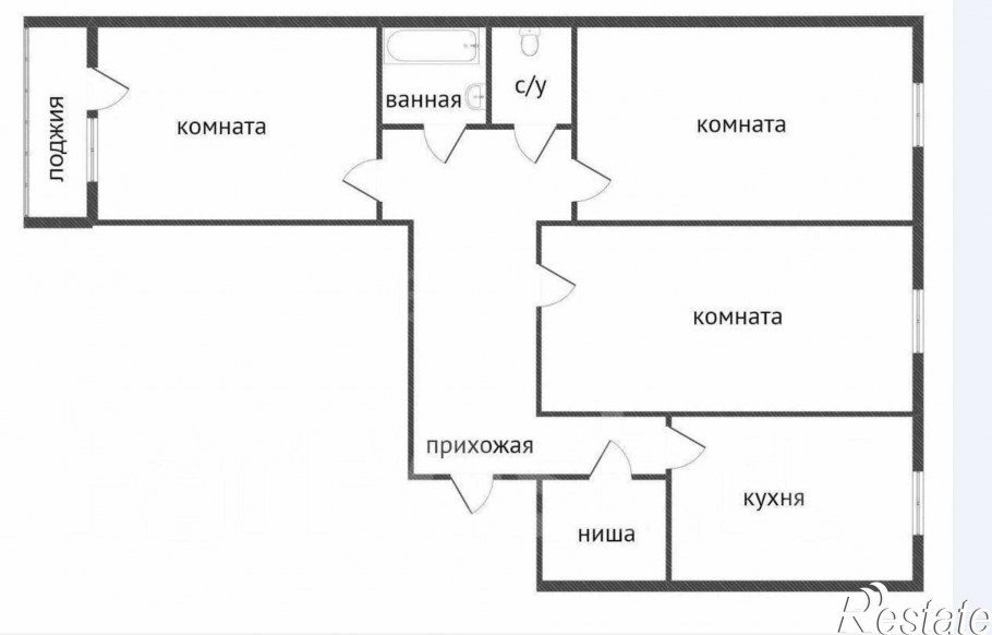 Ленинградский проект квартир ванная