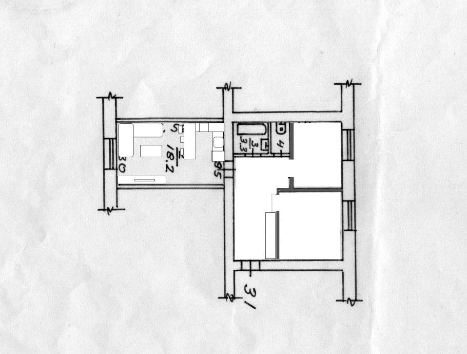 Ленинградский проект квартир ванная