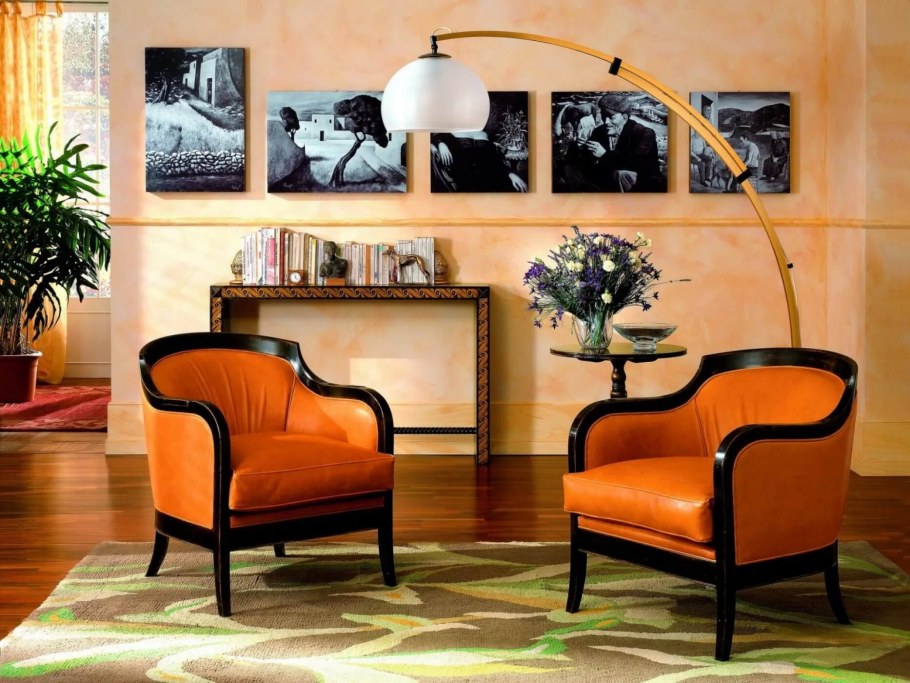 Классическое кресло в интерьере