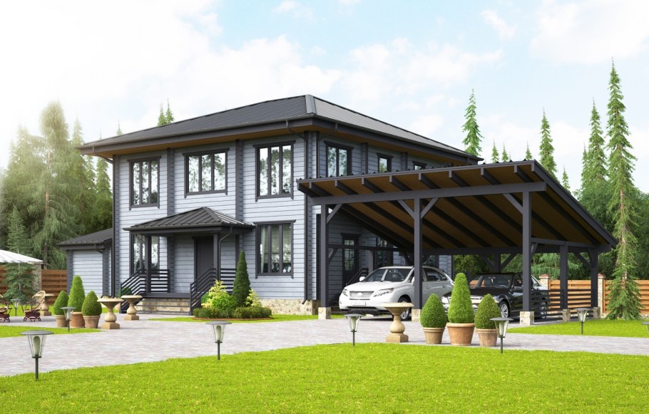 Дом из клееного бруса good Wood