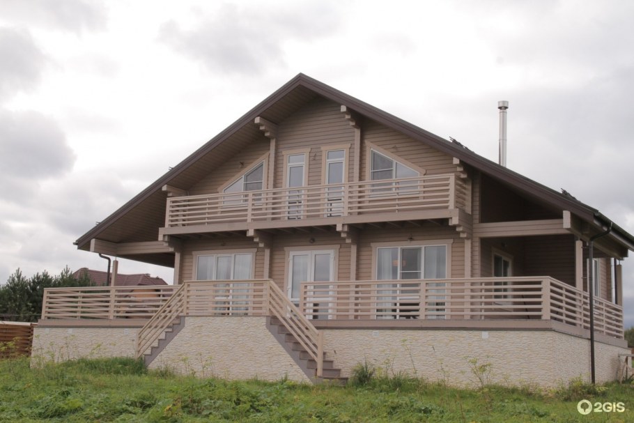 Дом-баня из клееного бруса под ключ