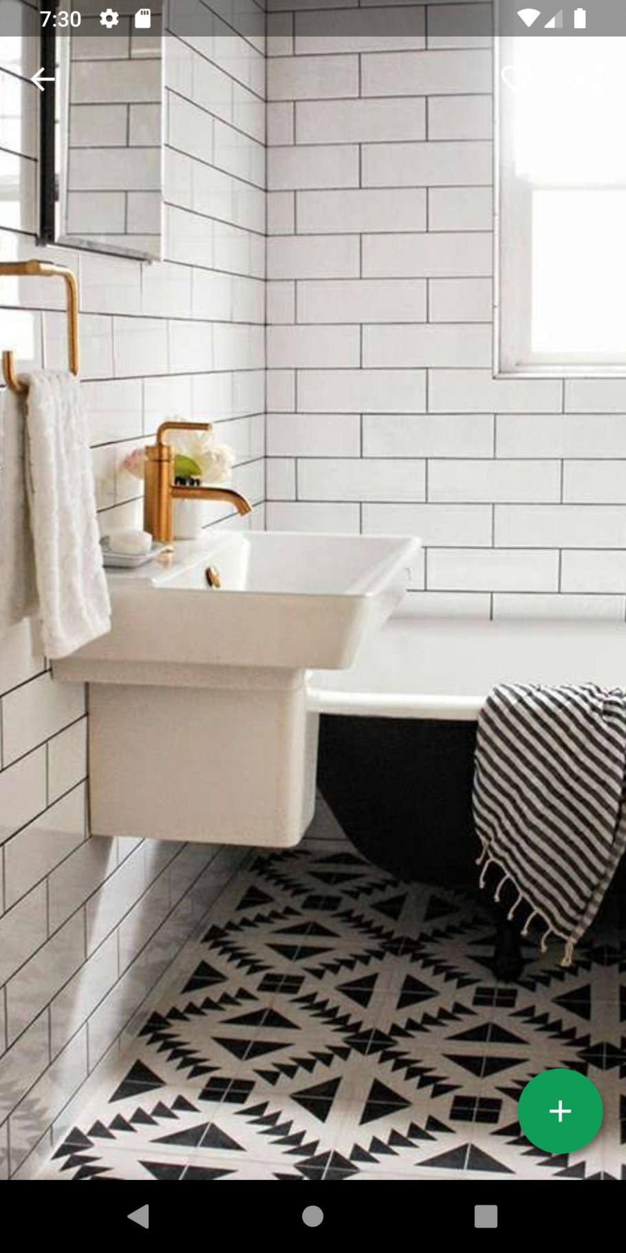 Плитка кирпичиками для ванной