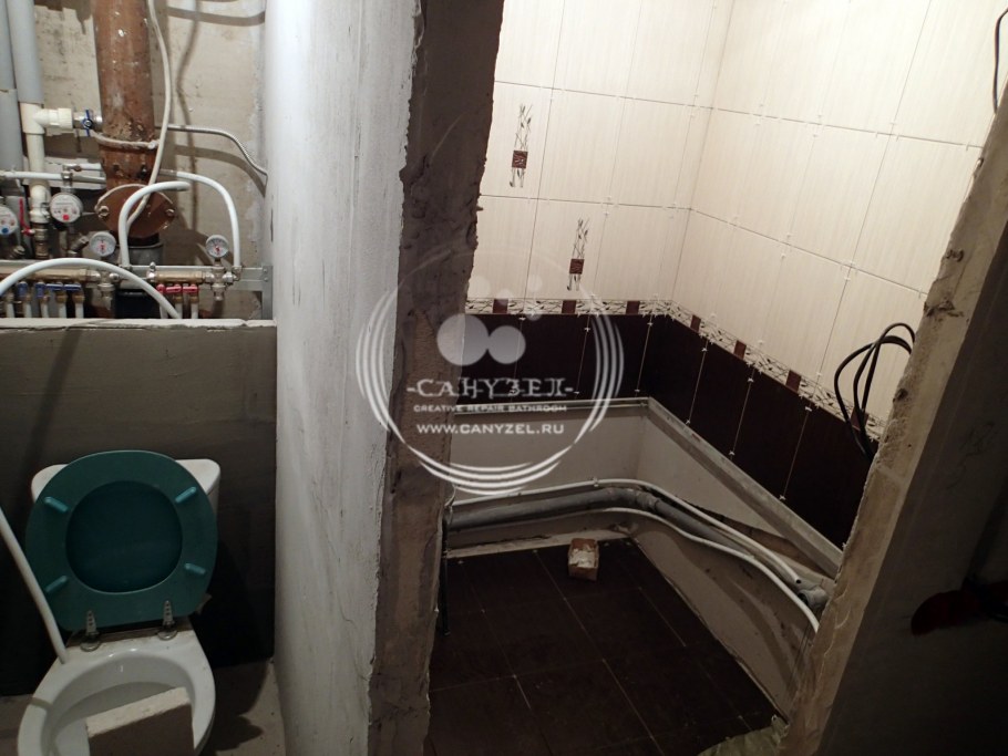 Расширение ванной комнаты за счет кладовой