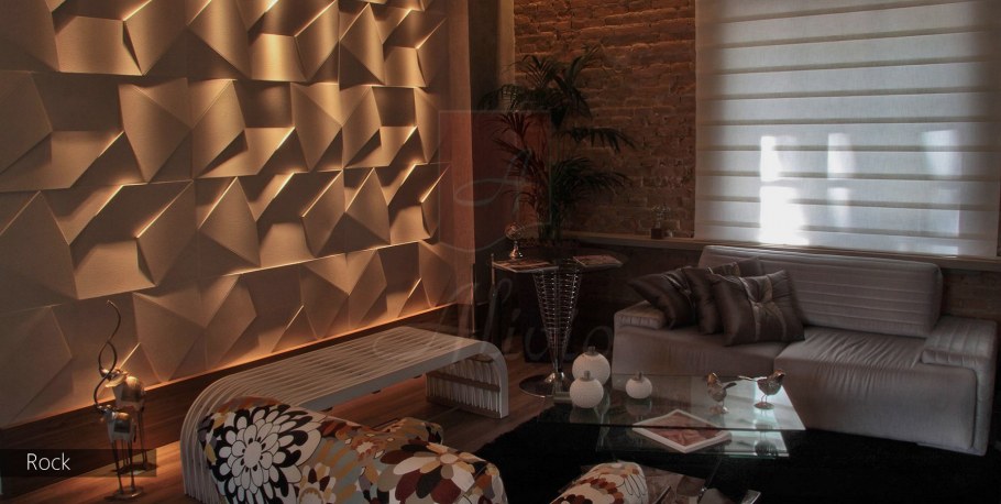 Гипсовые 3д панели для стен тзлом