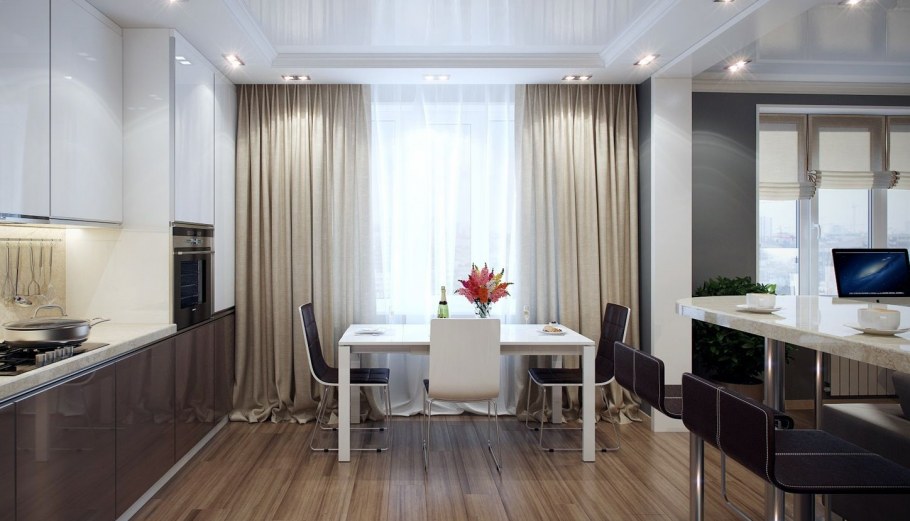 Шторы для маленькой кухни