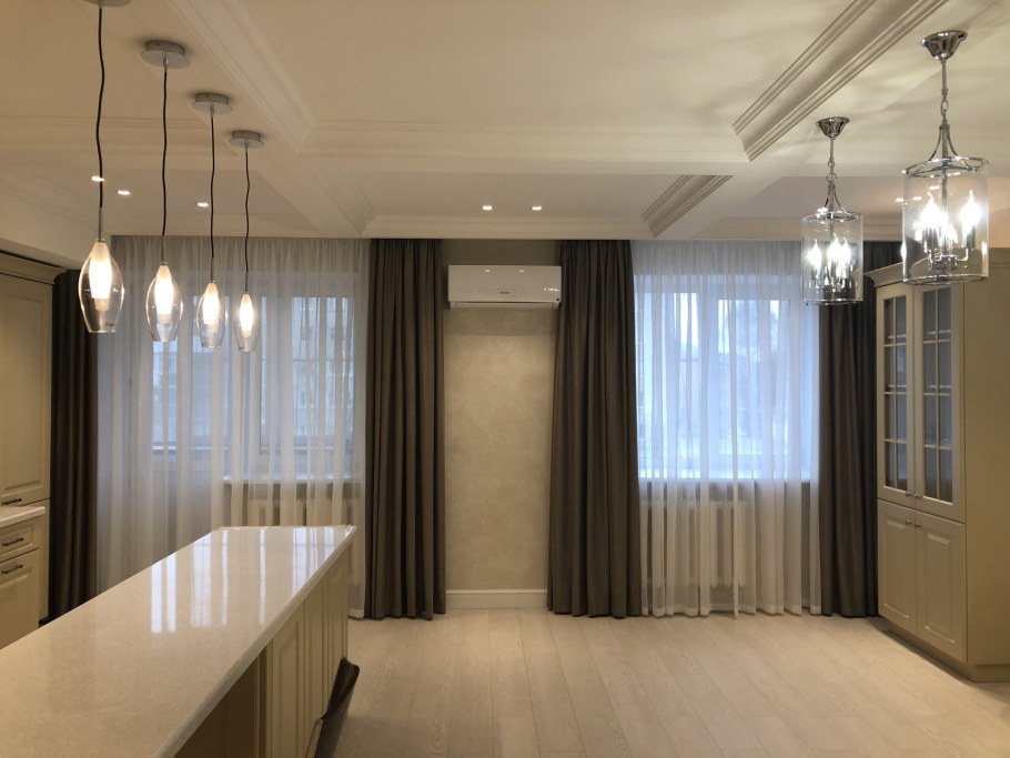 Кухонные Люксовые шторы на кухню