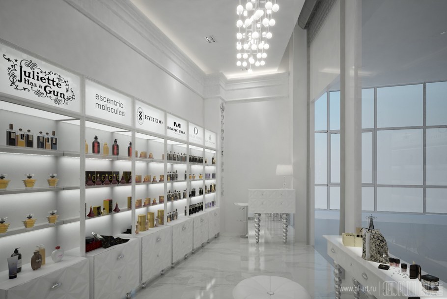 Парфюмерный магазин интерьер