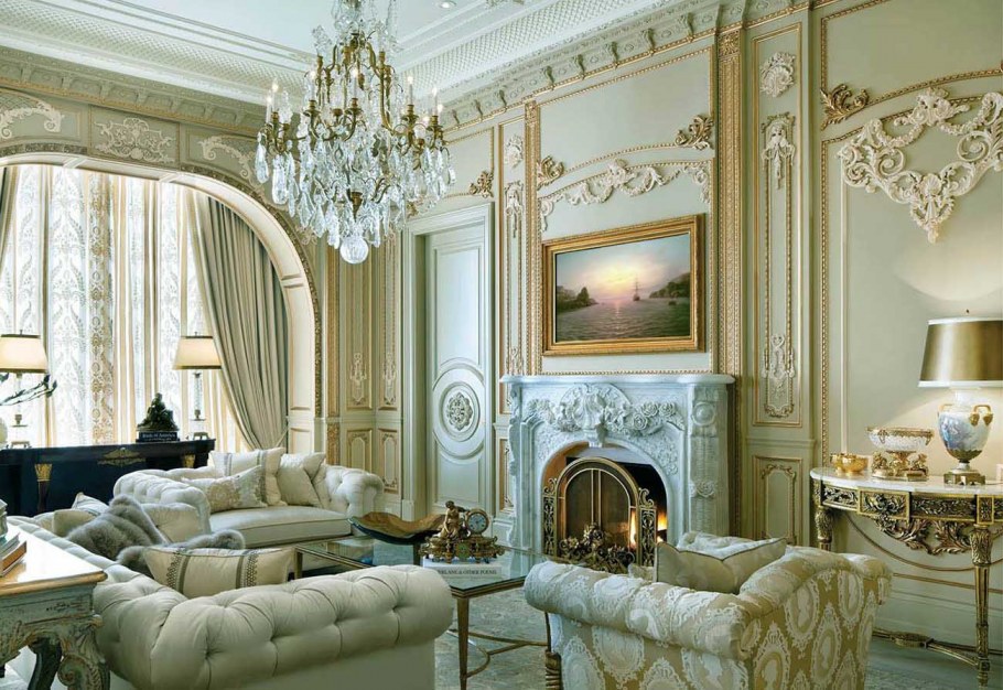 Гостиная в классическом английском стиле