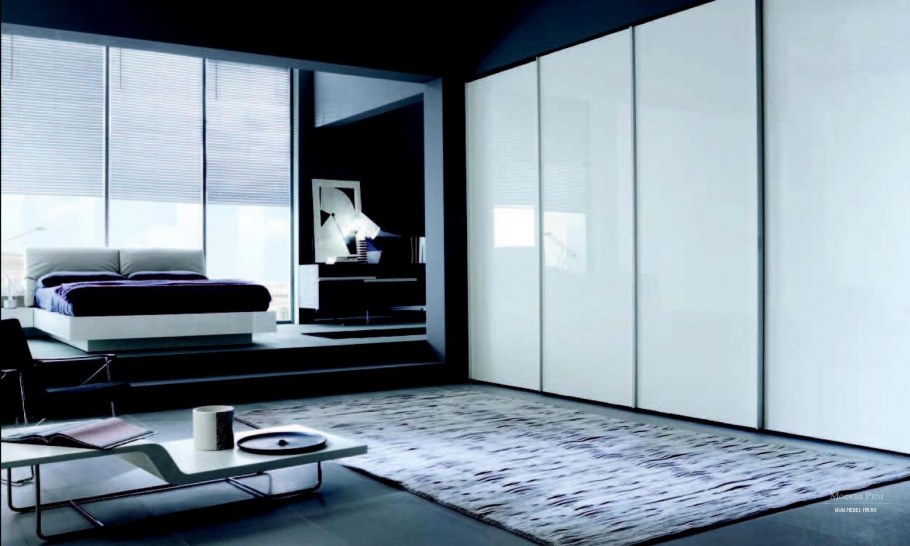 Шкаф-купе в спальню с зеркалом