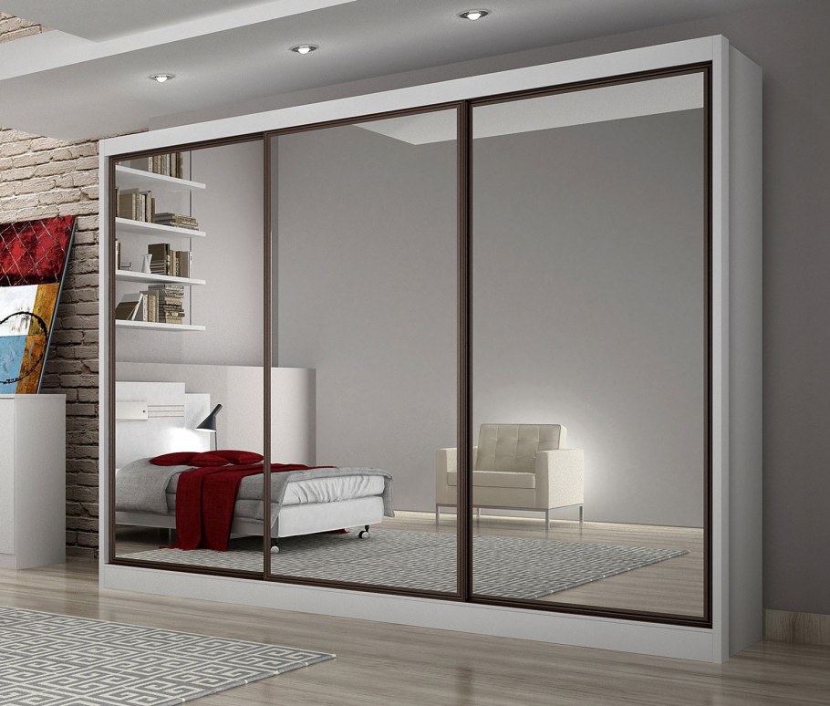 Шкаф купе зеркальный 2 двери