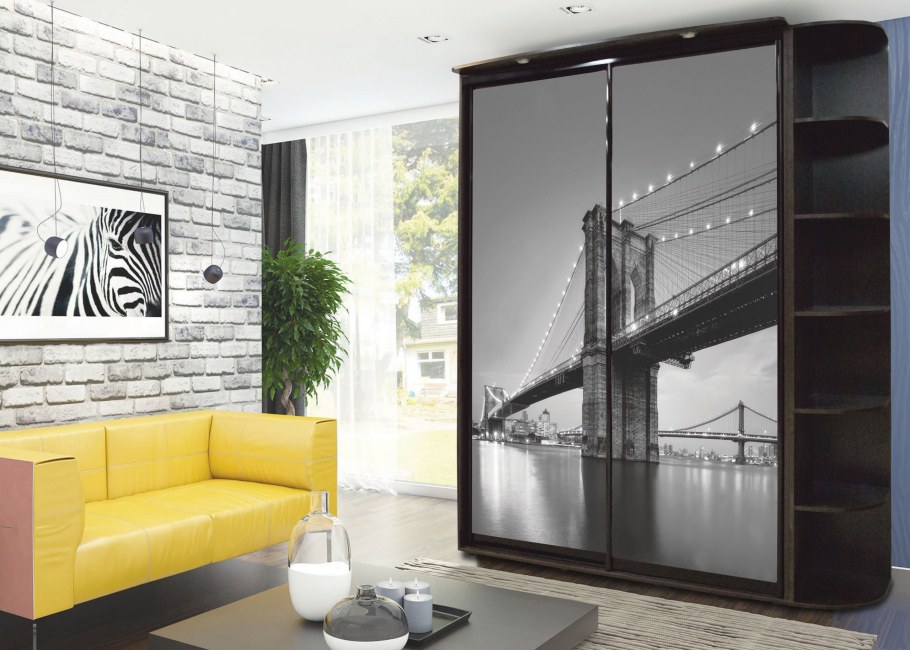 Матовый шкаф в спальню