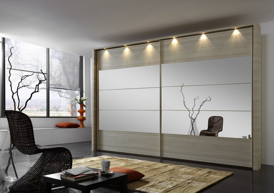 Стильные шкафы купе в гостиную