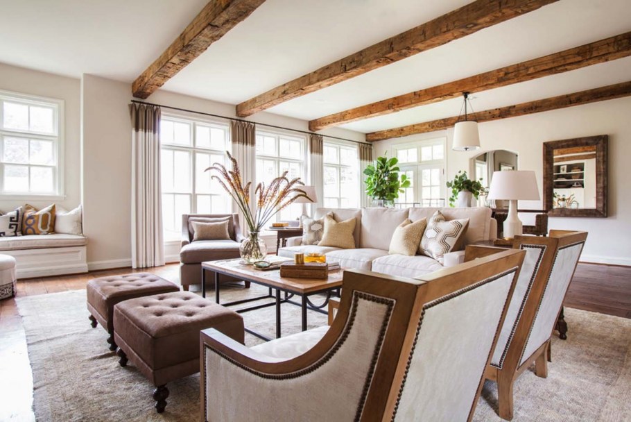 Интерьер в колониальном стиле в частном доме