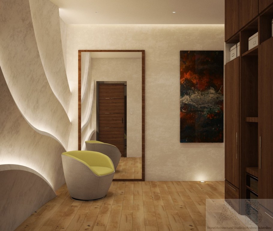 Интерьер из простых фигур