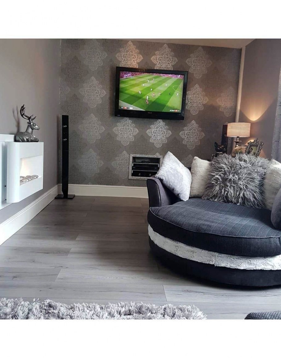 Серый ламинат в интерьере