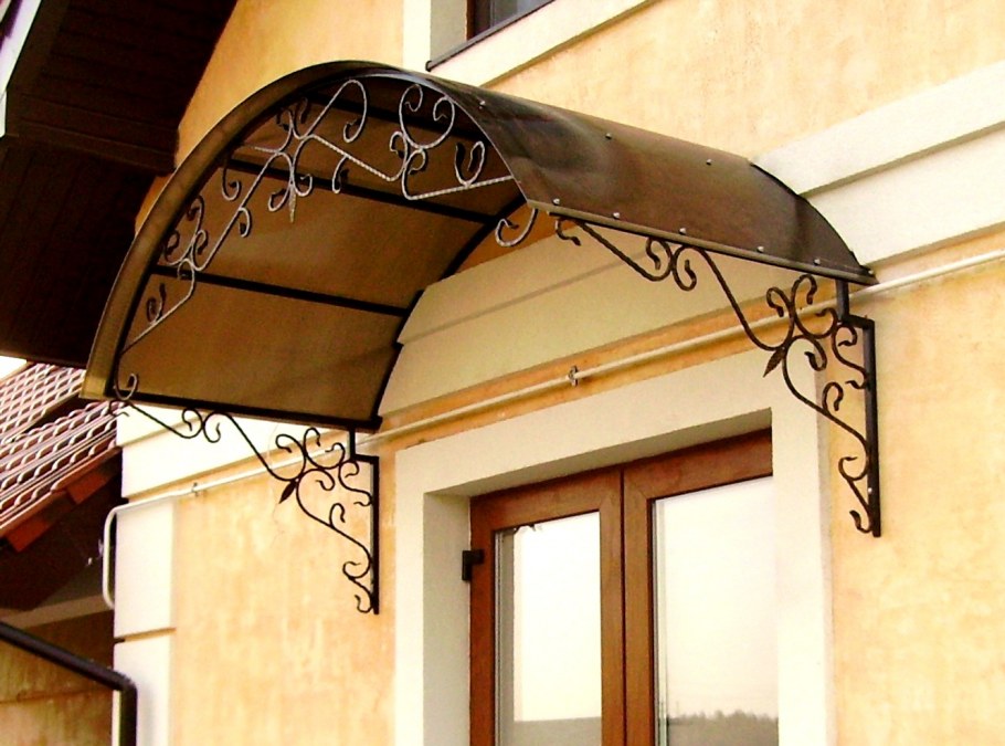 Козырек маркиза из поликарбоната