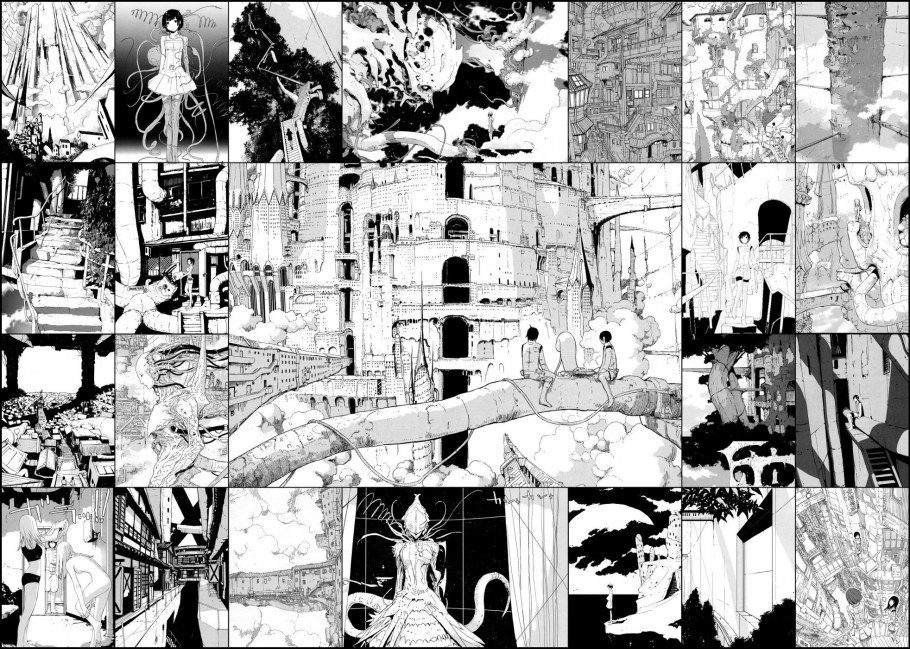 Страницы манги на стену